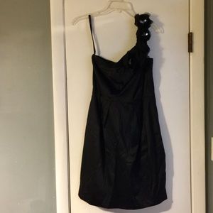Bisou Bisou Black One Shoulder Dress